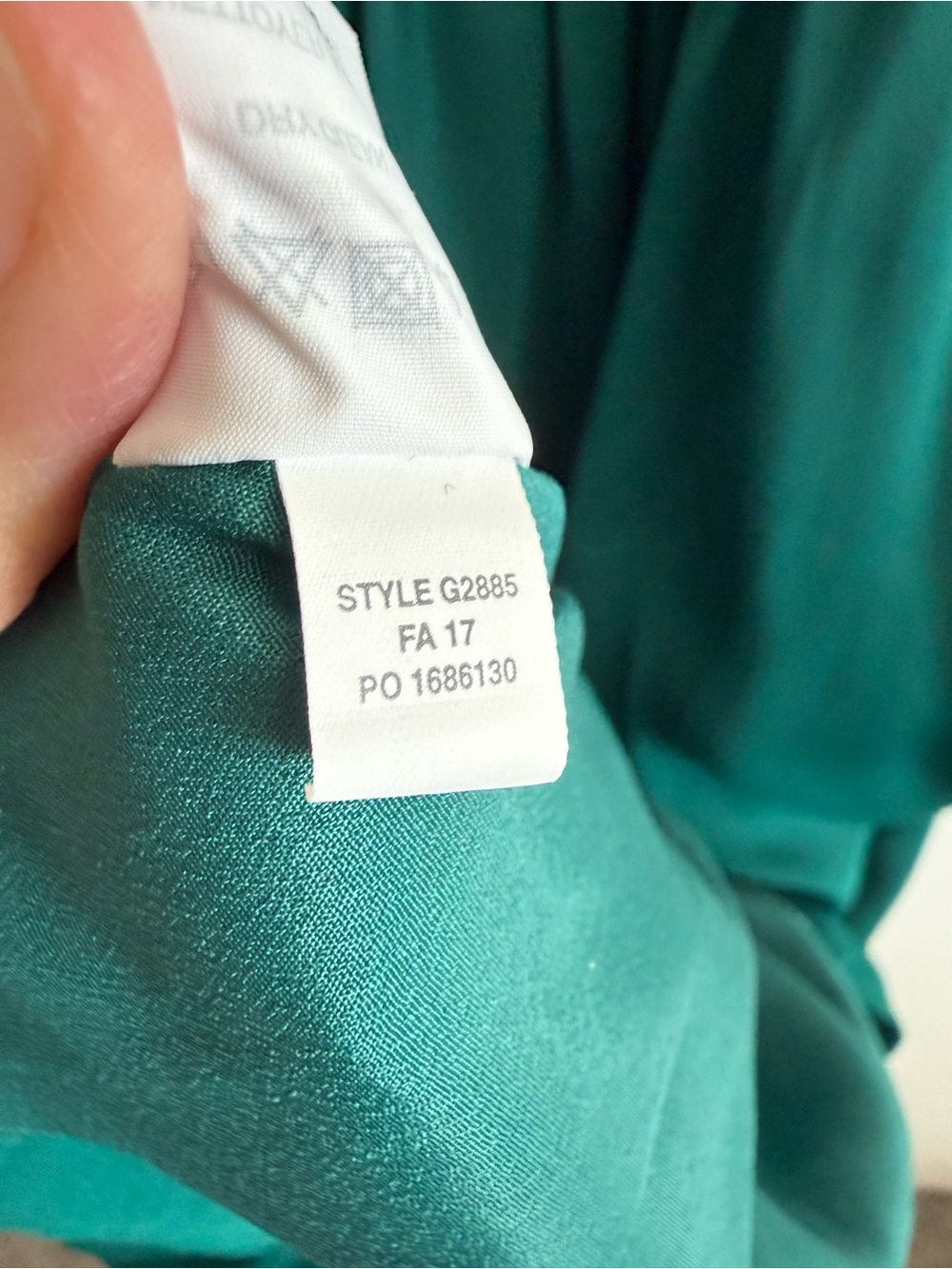 J. CREW Drapey Spaghetti Strap Dress Green Size 8 - Picture 9 of 9